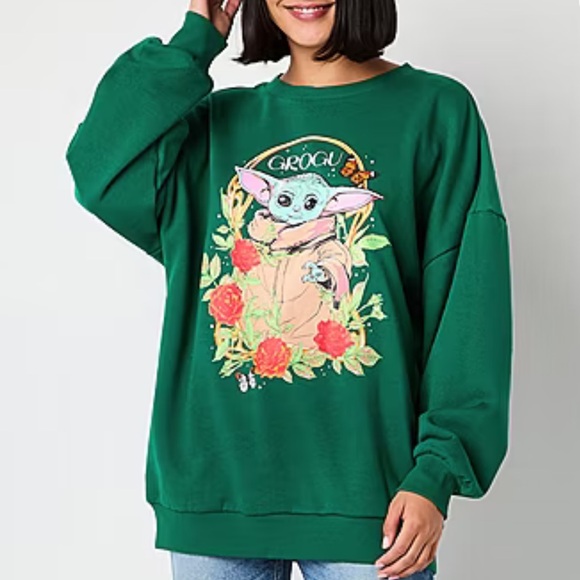 ❌🛑SOLD🛑❌ on ♏️Star Wars Oversized Baby Yoda Sweatshirt - Picture 9 of 9